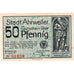 Alemania, Ahrweiler Stadt, 50 Pfennig, 1921-08-15, EBC+