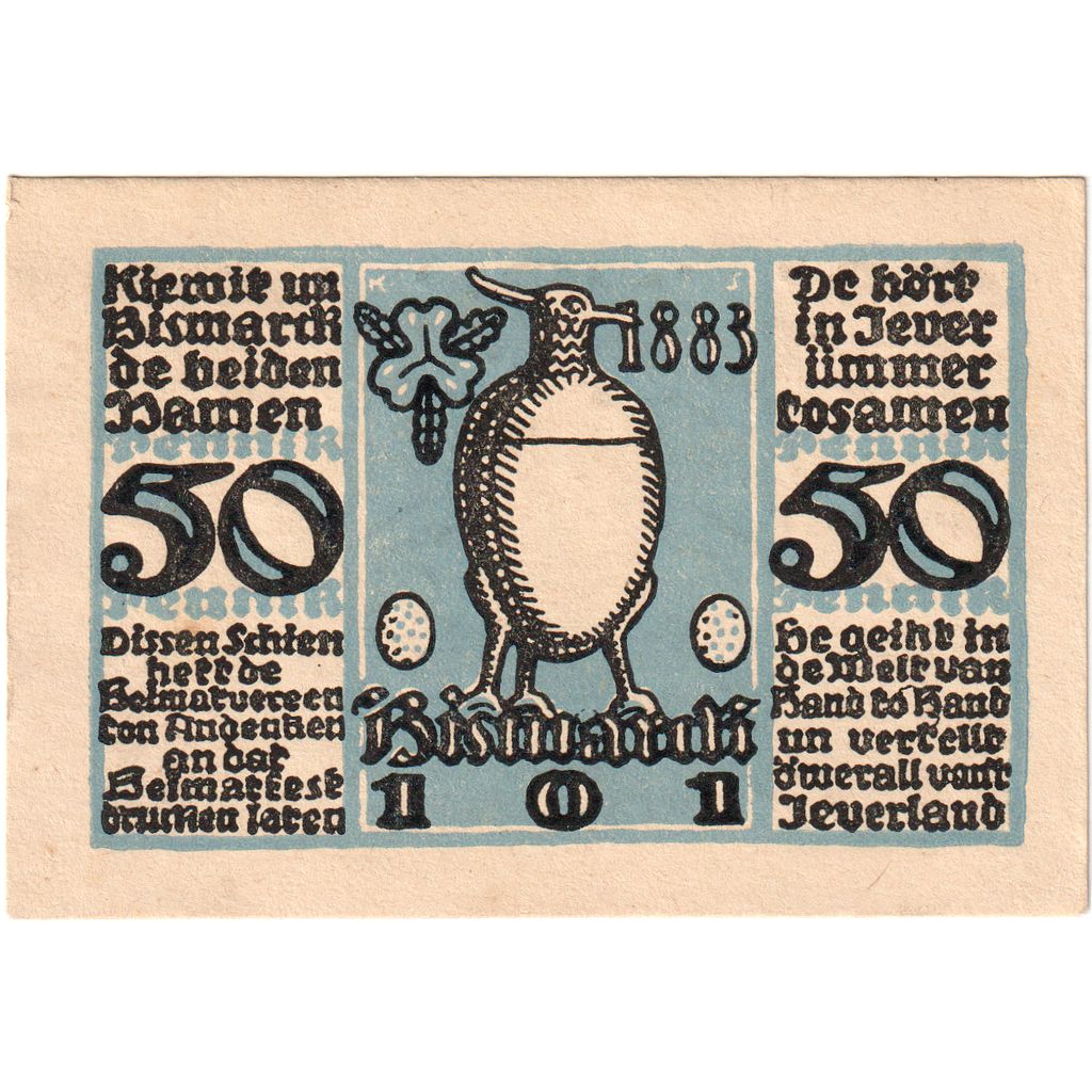 Alemania, Jever Sparkasse der Stadt, 50 Pfennig, 1921-09-11, EBC+