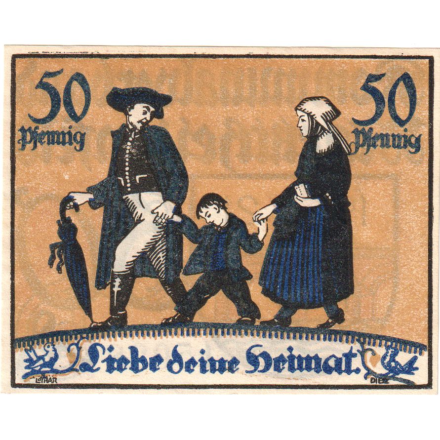 Alemania, Marktheidenfeld Kommunalverband, 50 Pfennig, EBC+