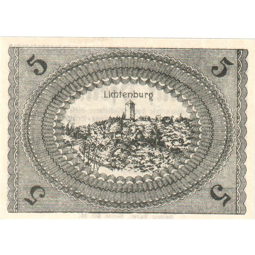 Alemania, Ostheim v.d.Rhön, Vorschuss- u. Sparverein, 5 Pfennig, 1918-11-01