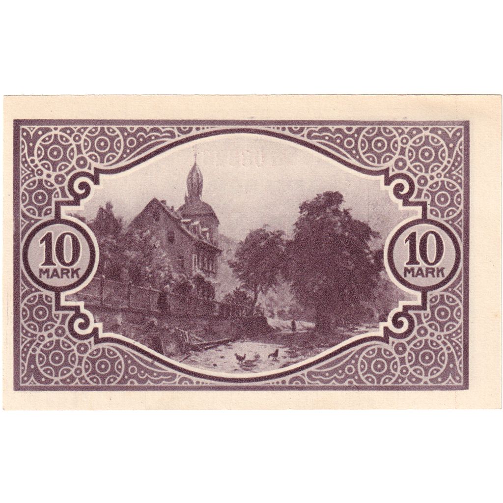 Alemania, Mosbach Kreis, 10 Mark, 1919-02-01, EBC+