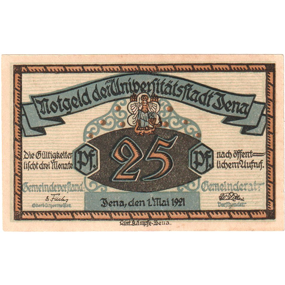 Deutschland, Jena, 25 Pfennig, 1921-05-01, VZ