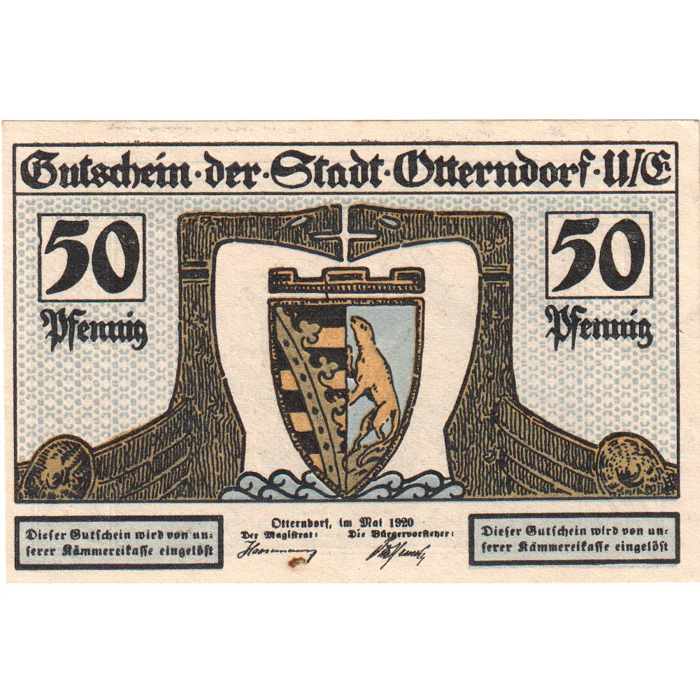 Alemania, Otterndorf a. Elbe Stadt, 50 Pfennig, SC