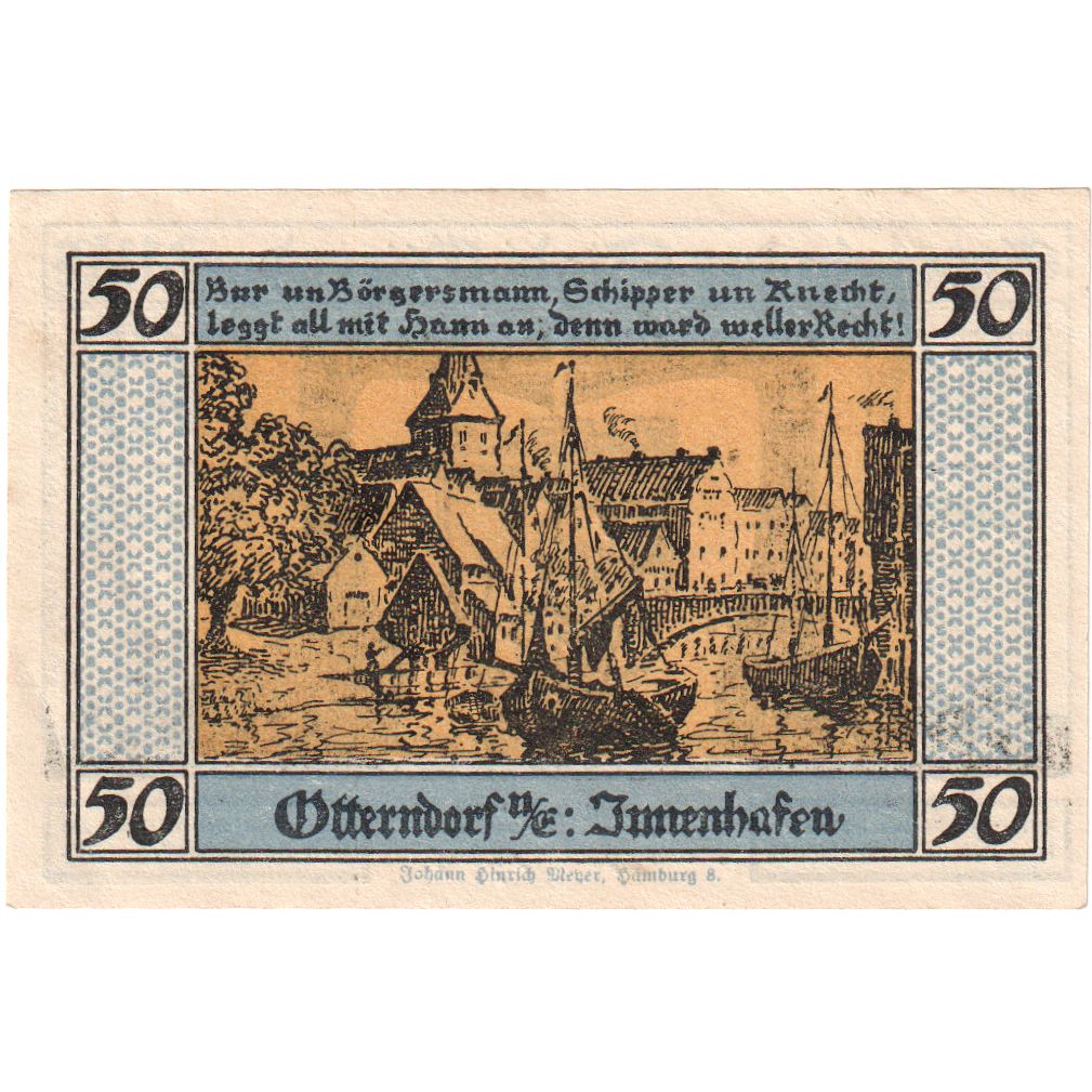 Alemania, Otterndorf a. Elbe Stadt, 50 Pfennig, SC