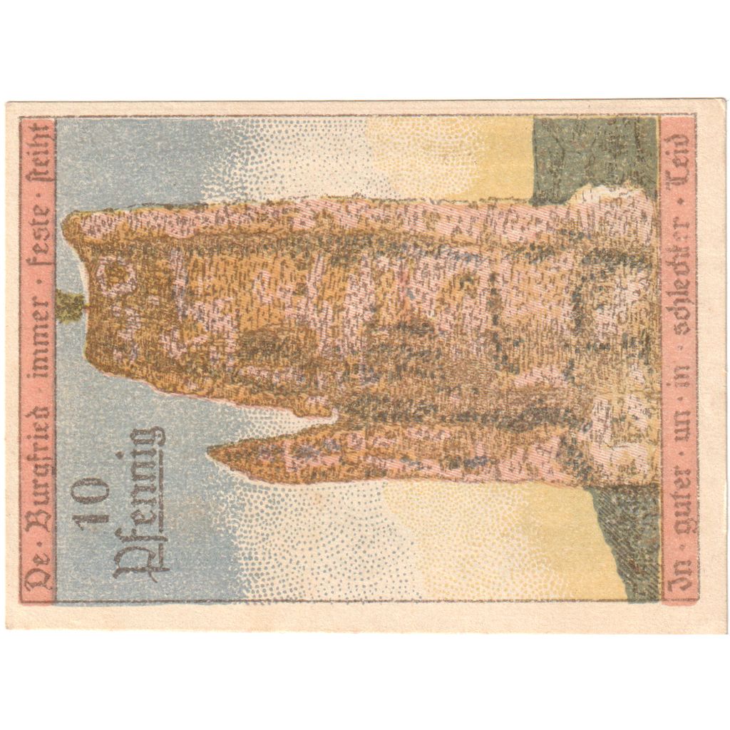 Alemania, Osterode a. Harz Cafétier Waller und Buchhändler, 10 Pfennig