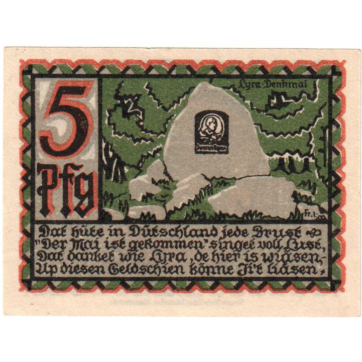 Niemcy, Osnabrück Stadt, 5 Pfennig, AU(50-53)