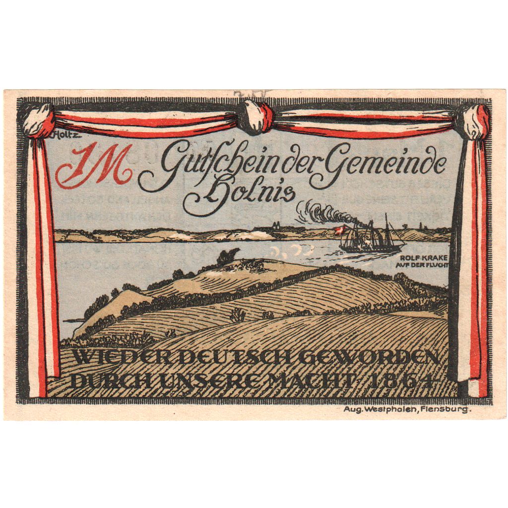Deutschland, Holnis, 1 Mark, 1920-03-14, UNZ