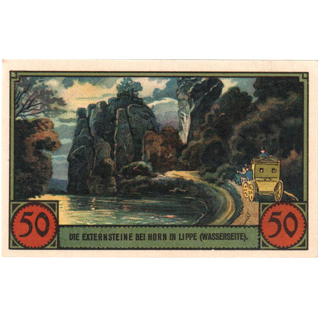 Deutschland, Horn Stadt, 50 Pfennig, 1921-12-31, VZ+