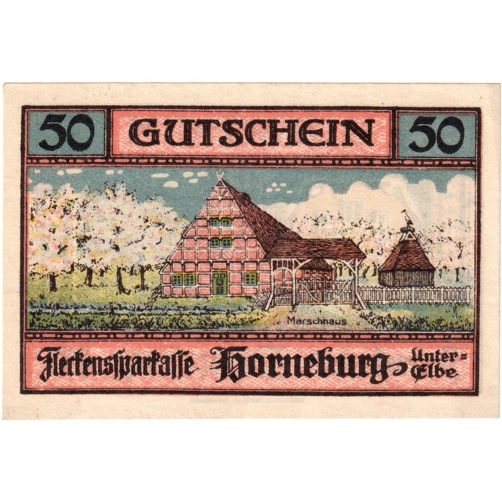 Deutschland, Horneburg, 50 Pfennig, 1921-05-01, UNZ-