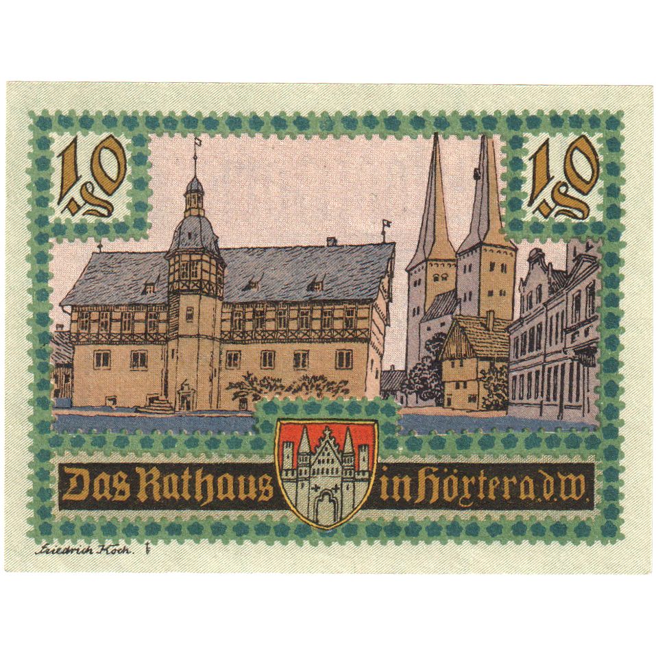 Niemcy, Hoxter Stadt, 10 Pfennig, 1921-05-01, UNC(60-62)