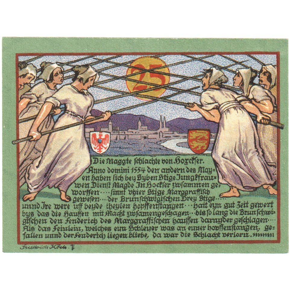 Niemcy, Hörter Stadt, 25 Pfennig, 1921-05-01, Hörter Stadt, UNC(60-62)