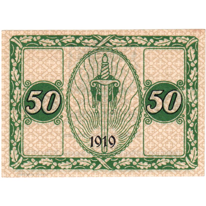Alemania, Döbeln Amtshauptmannschaft, 50 Pfennig, 1919-12-31, EBC+