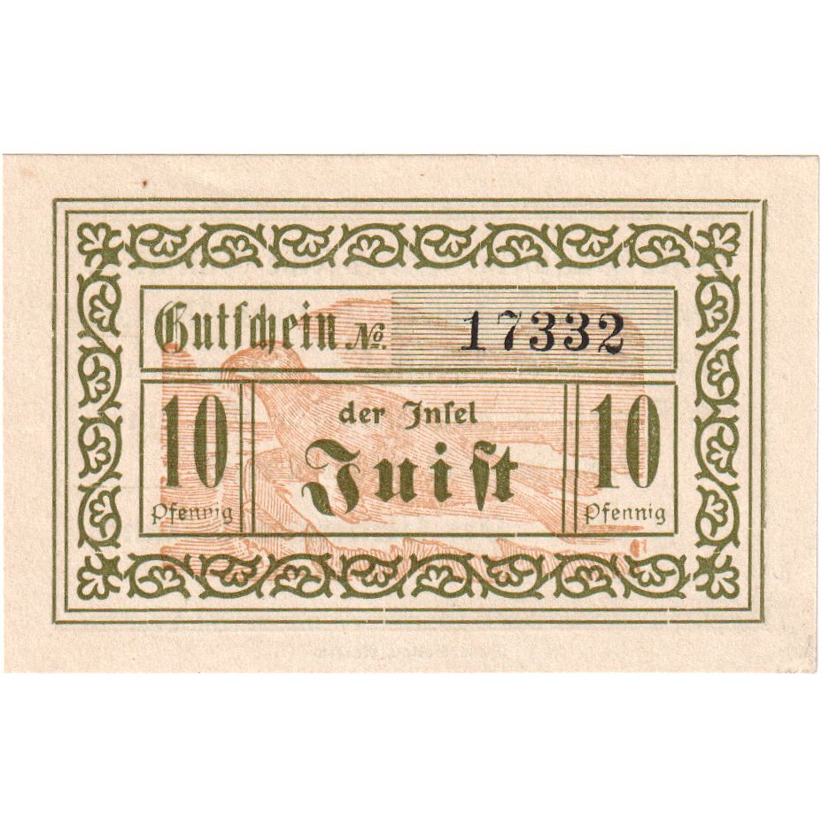 Niemcy, Juist Gemeinde, 10 Pfennig, 1920-04-01, UNC(60-62)