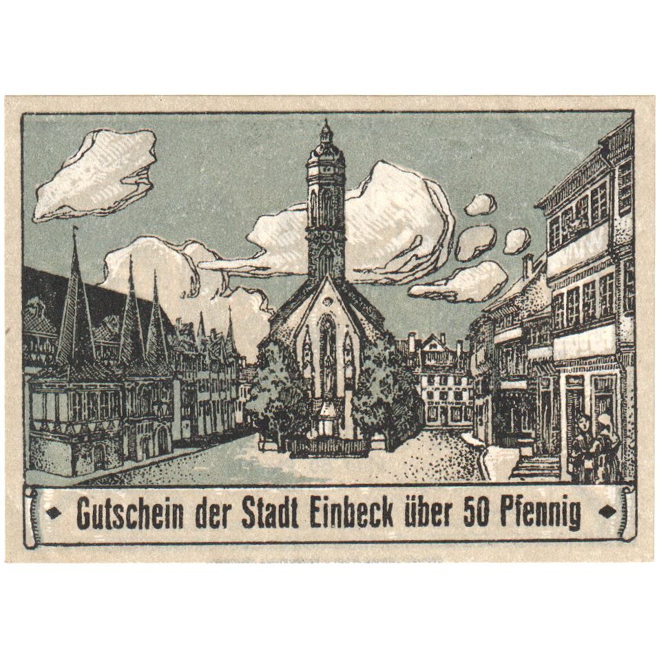 Deutschland, Einbeck Stadt, 50 Pfennig, 1920-12-20, VZ+