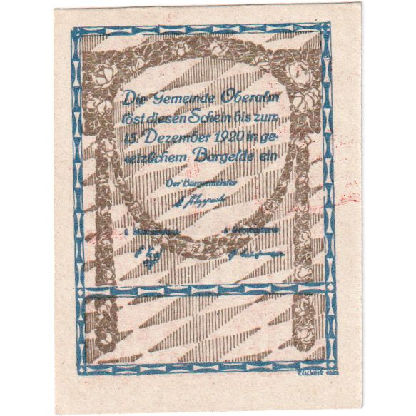 Áustria, Oberalm Sbg. Gemeinde, 20 Heller, 1920-12-15, UNC(60-62)