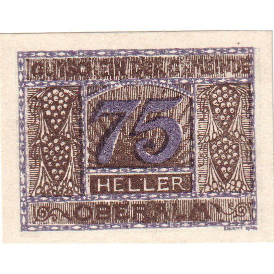 Áustria, Oberalm Sbg. Gemeinde, 75 Heller, 1920-12-15, UNC(60-62)
