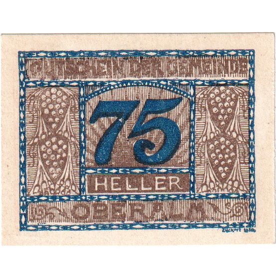 Austria, Oberalm Sbg. Gemeinde, 75 Heller, 1920-12-15, UNC(60-62)