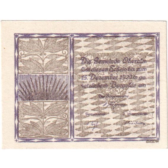 Áustria, Oberalm Sbg. Gemeinde, 75 Heller, 1920-12-15, UNC(60-62)
