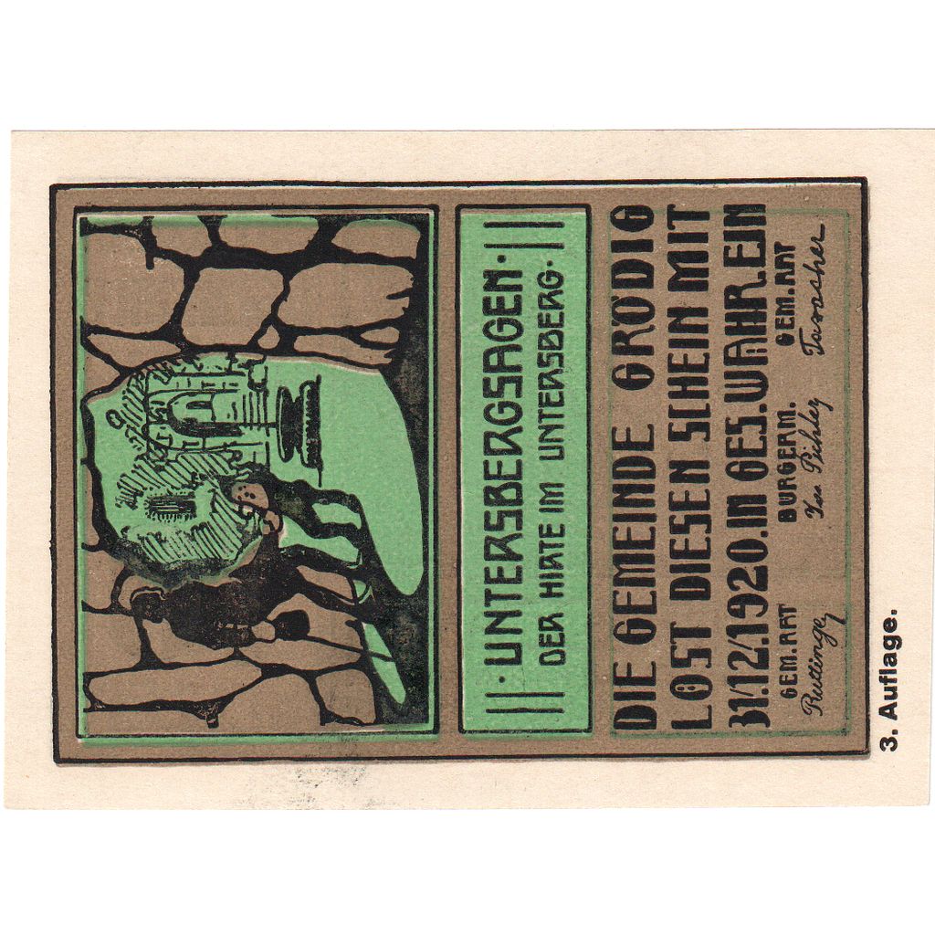 Áustria, Grödig sbg. Gemeinde, 10 Heller, 1920-12-31, UNC(63)