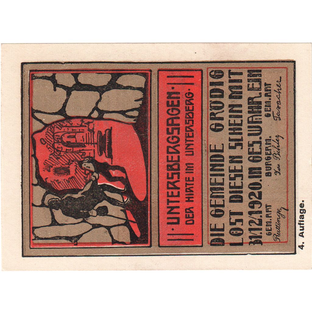 Áustria, Grödig sbg. Gemeinde, 10 Heller, 1920-12-31, UNC(63)