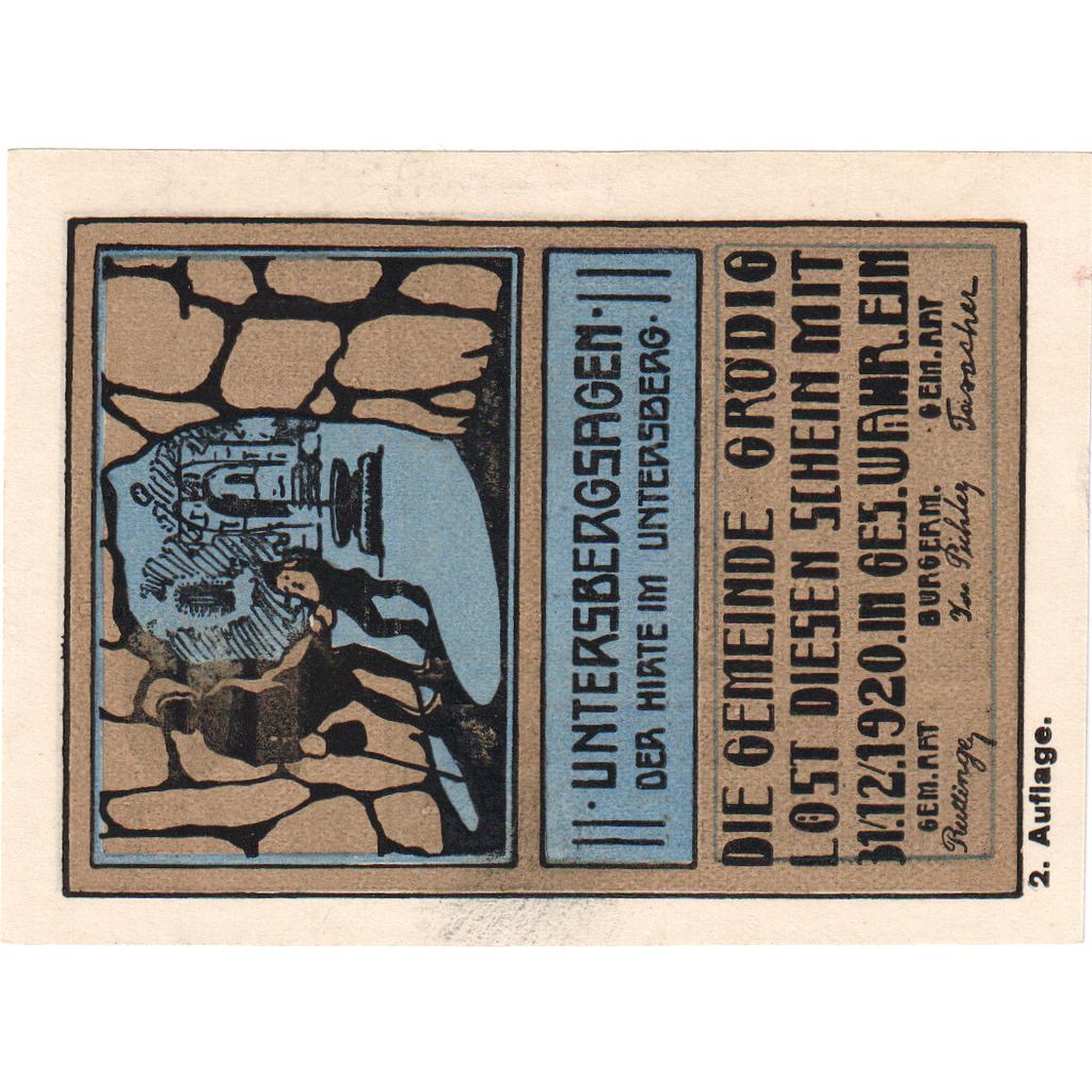 Áustria, Grödig sbg. Gemeinde, 10 Heller, 1920-12-31, UNC(63)