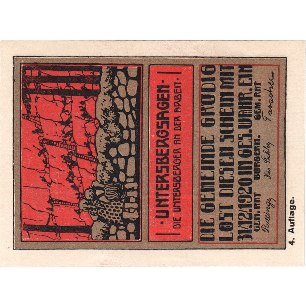 Áustria, Grödig sbg. Gemeinde, 30 Heller, 1920-12-31, UNC(63)