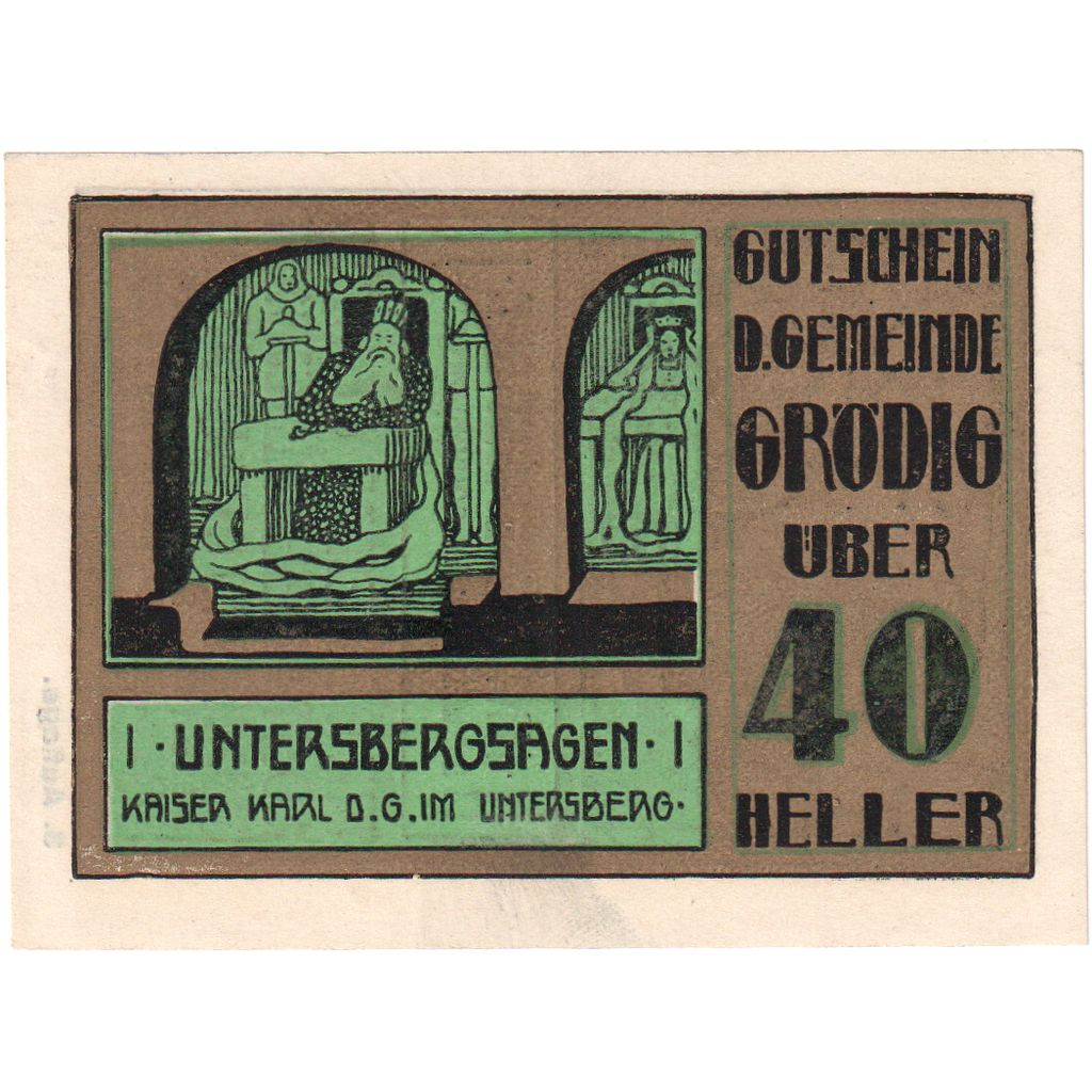 Austria, Grödig sbg. Gemeinde, 40 Heller, 1920-12-31, UNC(63)