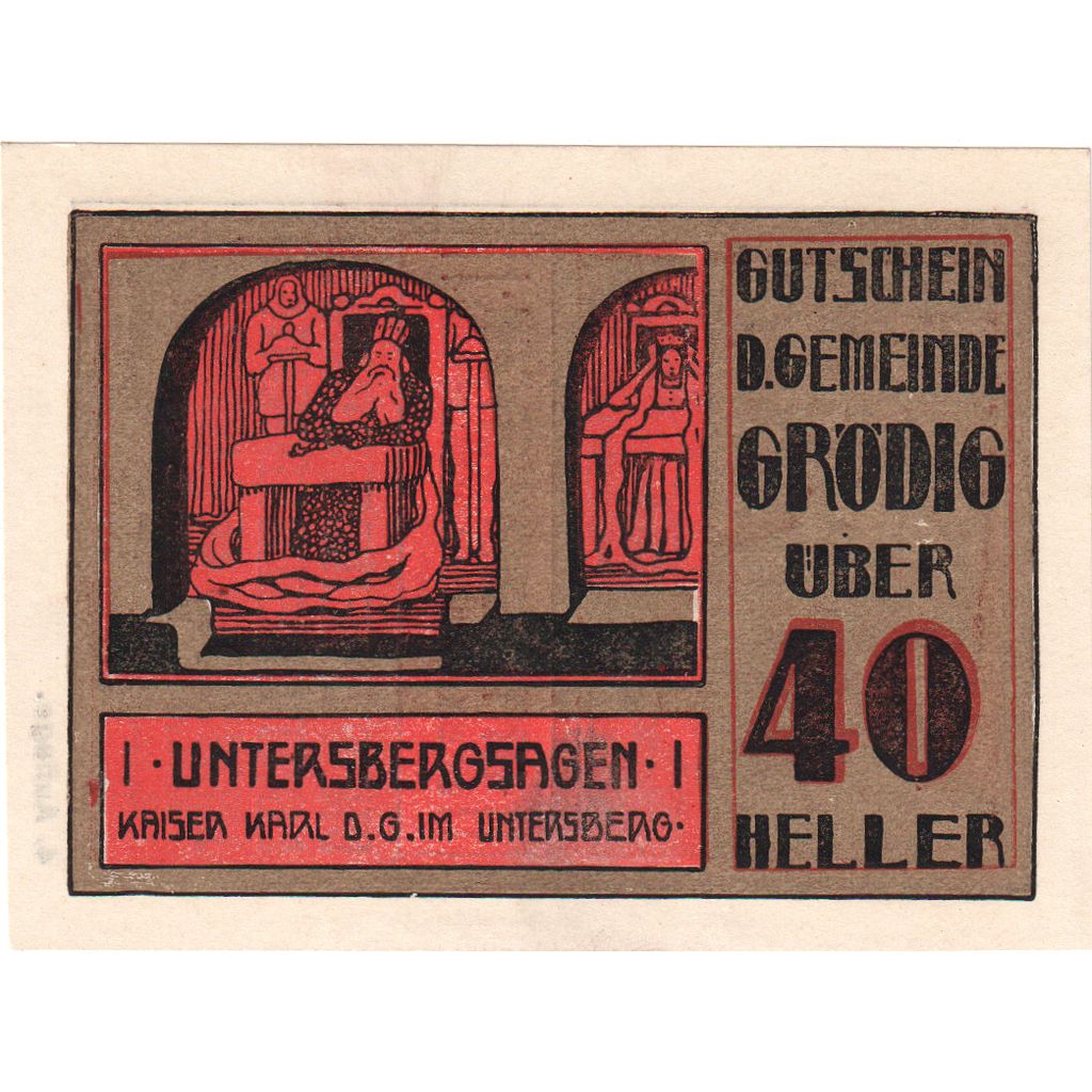 Austria, Grödig sbg. Gemeinde, 40 Heller, 1920-12-31, UNC(63)