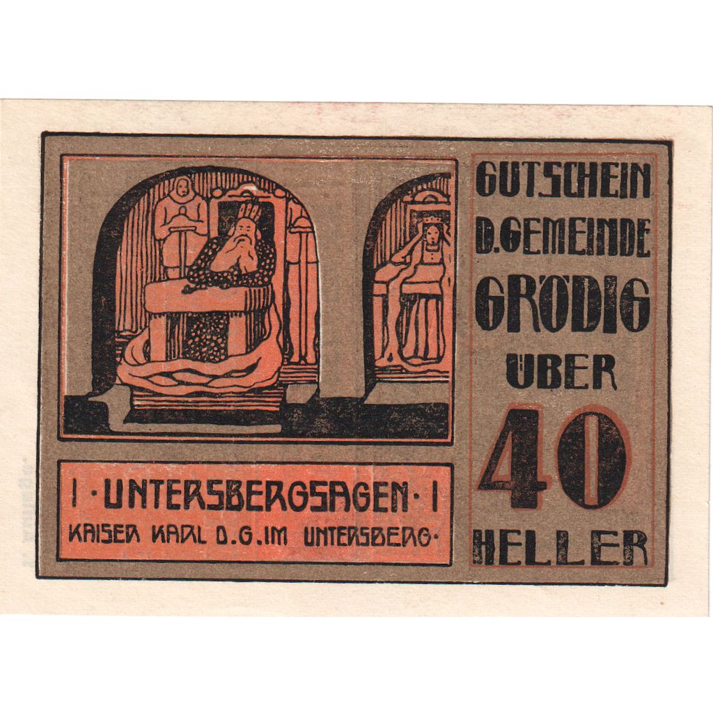 Austria, Grödig sbg. Gemeinde, 40 Heller, 1920-12-31, UNC(63)
