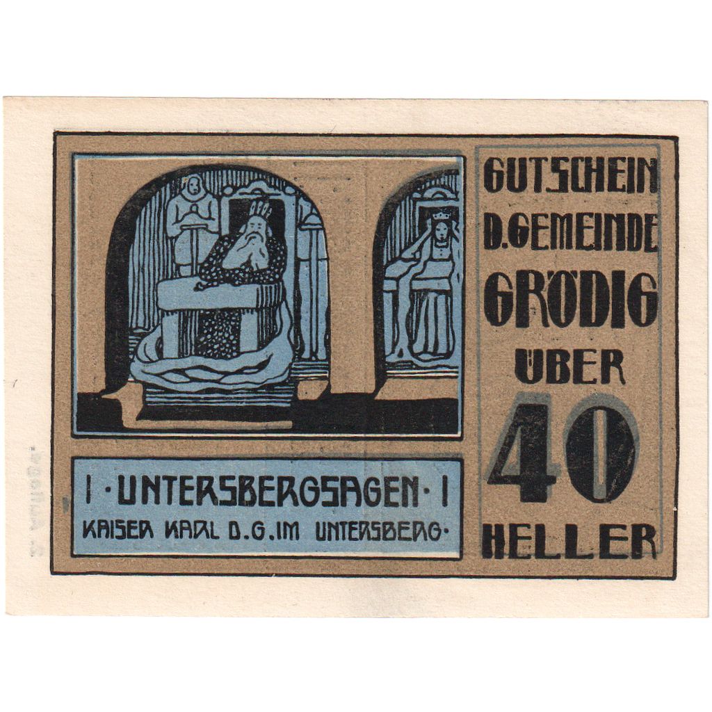 Austria, Grödig sbg. Gemeinde, 40 Heller, 1920-12-31, UNC(63)