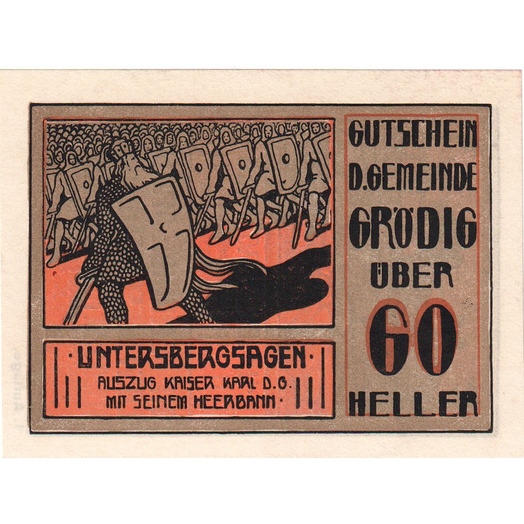 Austria, Grödig sbg. Gemeinde, 60 Heller, 1920-12-31, UNC(63)