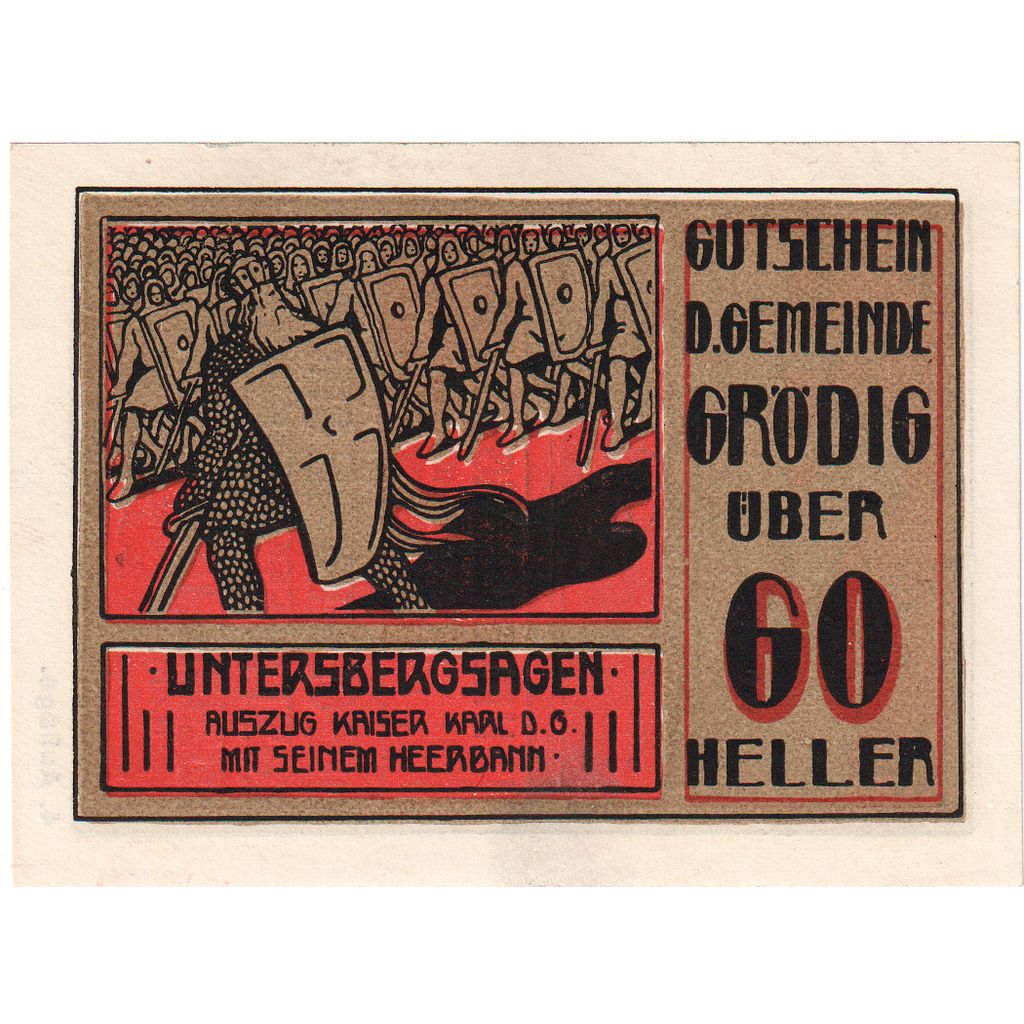 Austria, Grödig sbg. Gemeinde, 60 Heller, 1920-12-31, UNC(63)