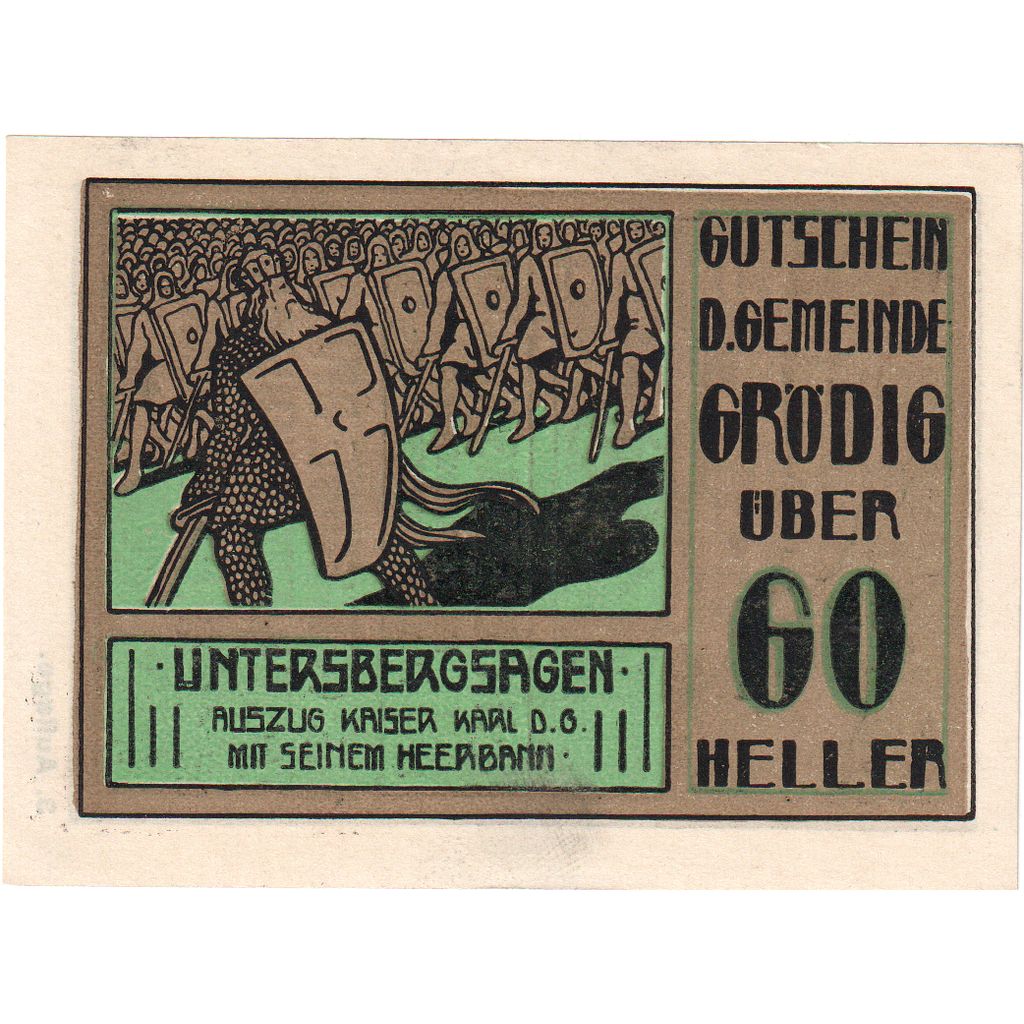 Austria, Grödig sbg. Gemeinde, 60 Heller, 1920-12-31, UNC(63)