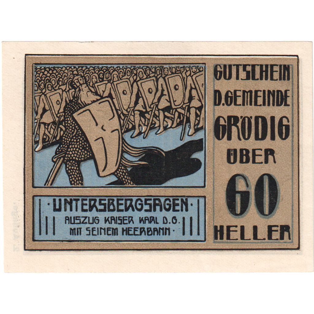 Austria, Grödig sbg. Gemeinde, 60 Heller, 1920-12-31, UNC(63)