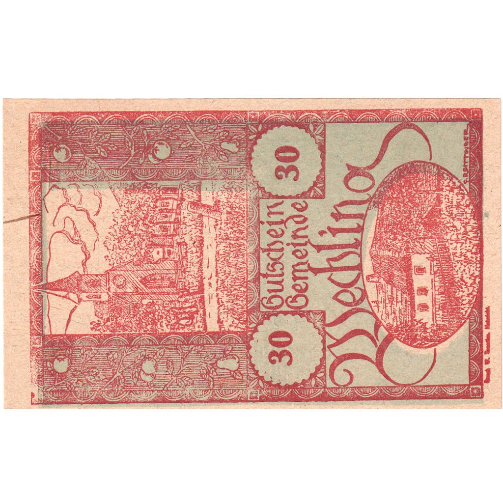 Austria, Wechling N.Ö. Gemeinde, 30 Heller, 1920-10-30, UNC(63)