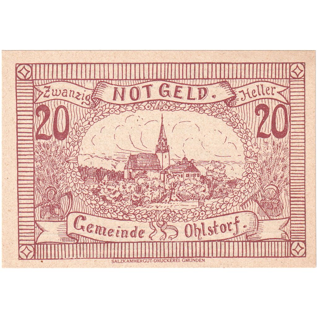 Austria, Ohlstorf O.Ö. Ortsgemeinde, 20 Heller, 1920-06-01, UNC(63)