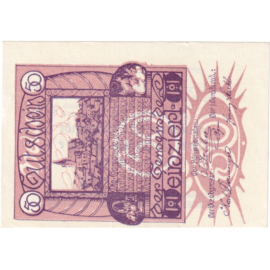Austria, Weinzierl am Walde, 50 Heller, 1920-12-31, UNC(63)