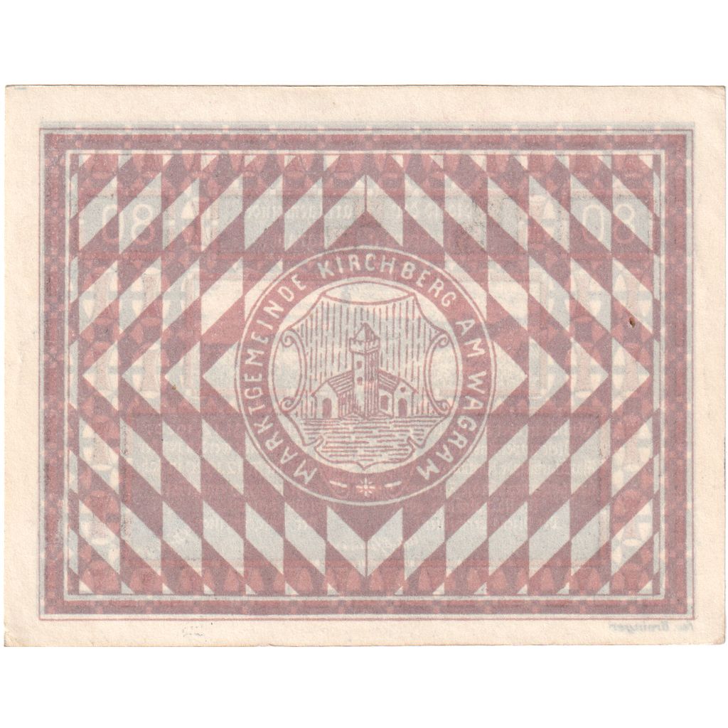 Austria, Kirchberg am Wagram N.Ö. Marktgemeinde, 80 Heller, 1920-12-31, UNC(63)