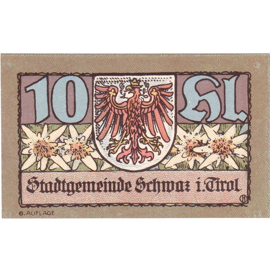 Austria, Innsbruck Tirol Prv. Notgeld Sammlerbund Innsbruck, 10 Heller