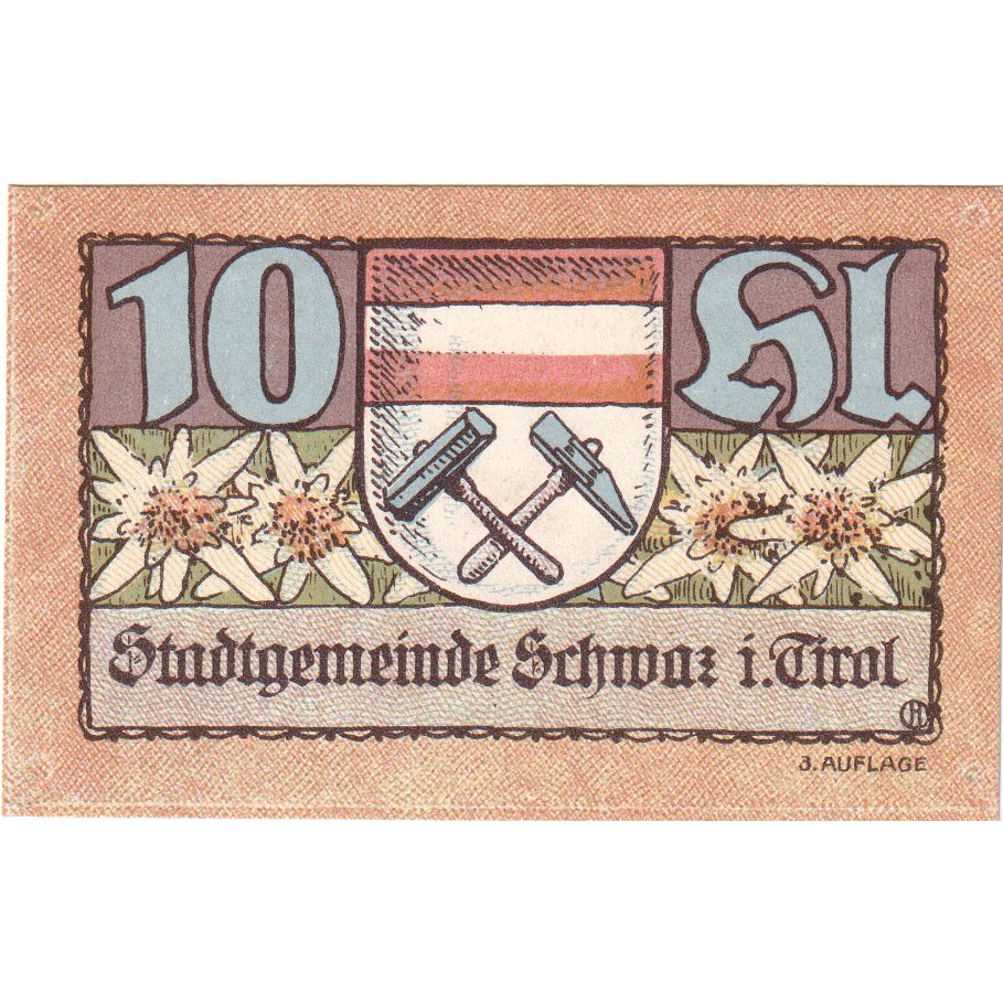 Austria, Innsbruck Tirol Prv. Notgeld Sammlerbund Innsbruck, 10 Heller