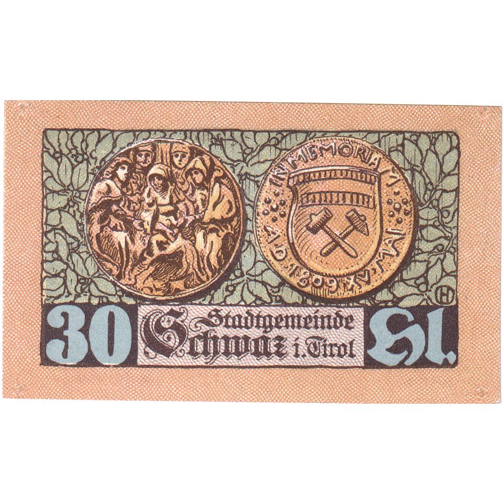 Oostenrijk, Innsbruck Tirol Prv. Notgeld Sammlerbund Innsbruck, 30 Heller