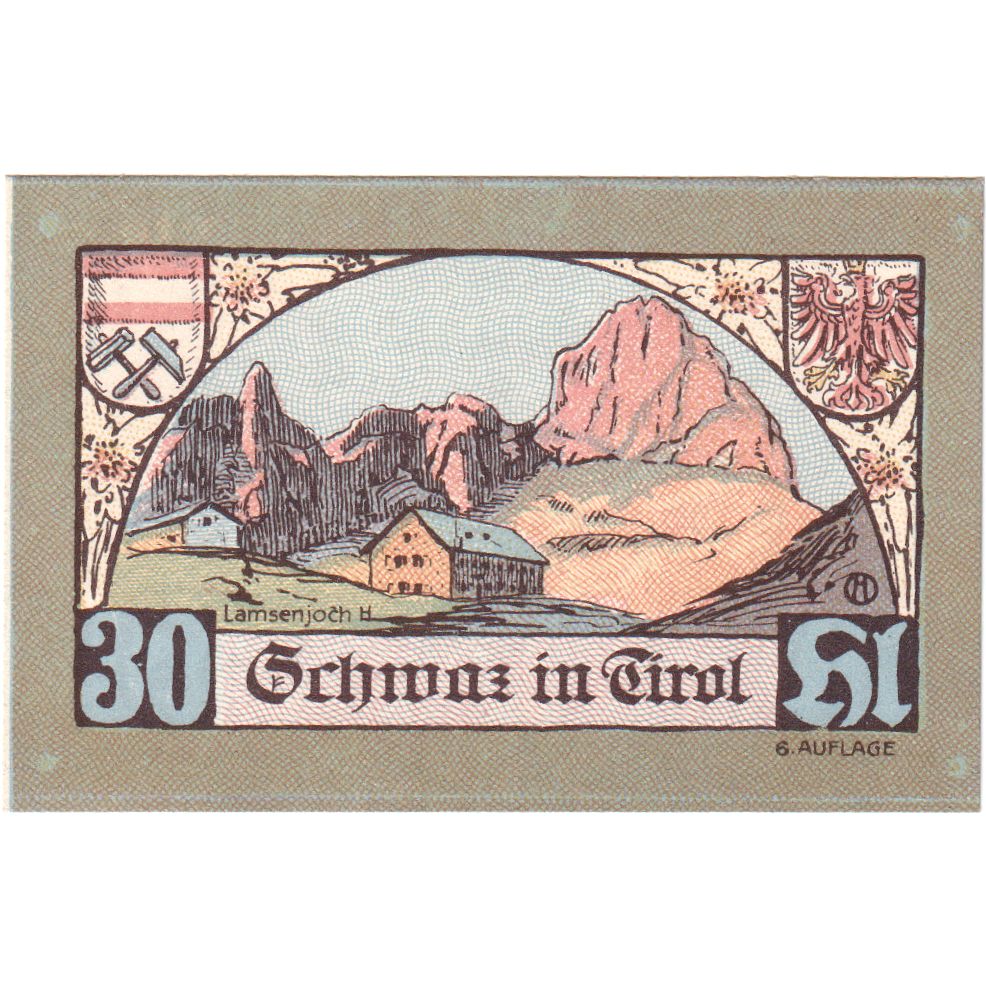 Oostenrijk, Innsbruck Tirol Prv. Notgeld Sammlerbund Innsbruck, 30 Heller
