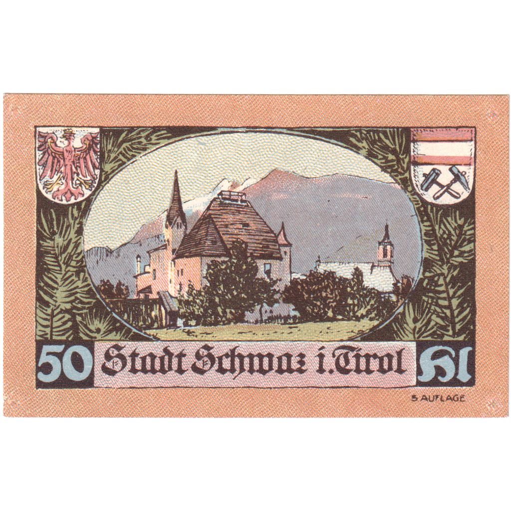 Oostenrijk, Innsbruck Tirol Prv. Notgeld Sammlerbund Innsbruck, 50 Heller