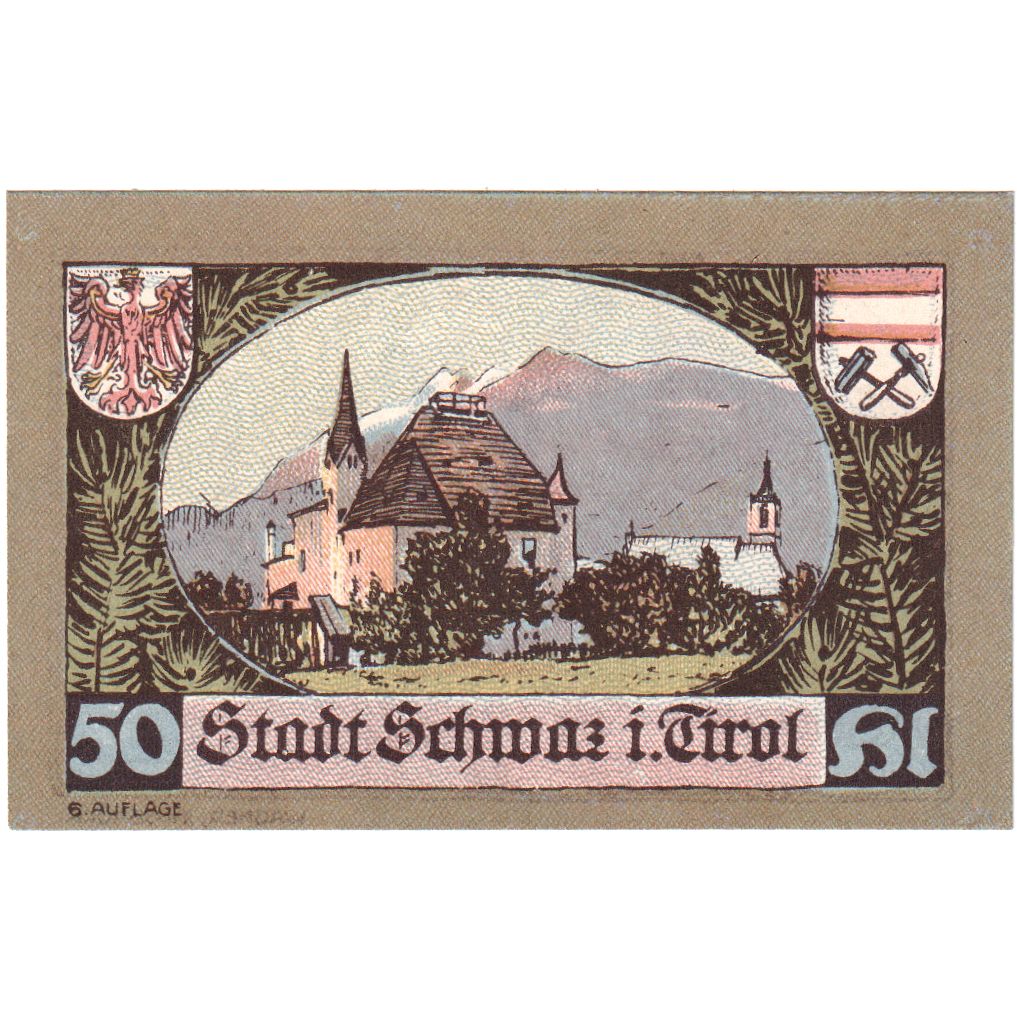 Oostenrijk, Innsbruck Tirol Prv. Notgeld Sammlerbund Innsbruck, 50 Heller