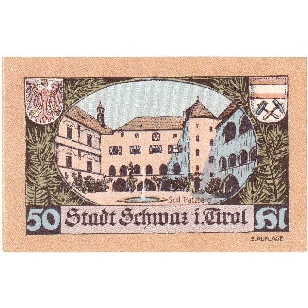 Oostenrijk, Innsbruck Tirol Prv. Notgeld Sammlerbund Innsbruck, 50 Heller