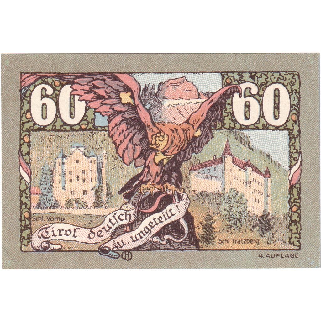 Oostenrijk, Innsbruck Tirol Prv. Notgeld Sammlerbund Innsbruck, 60 Heller