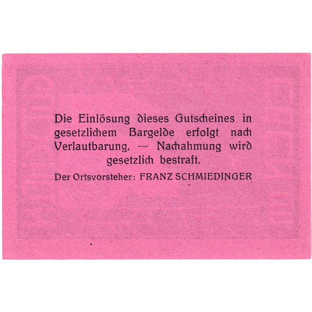 Österreich, Eben O.Ö. Ortsgemeinde, 10 Heller, UNZ-