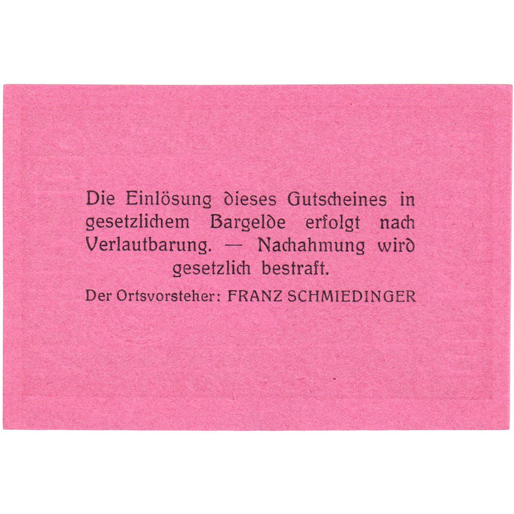Österreich, Eben O.Ö. Ortsgemeinde, 30 Heller, UNZ-