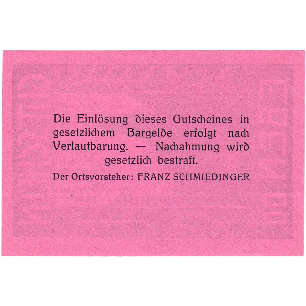 Österreich, Eben O.Ö. Ortsgemeinde, 30 Heller, UNZ-