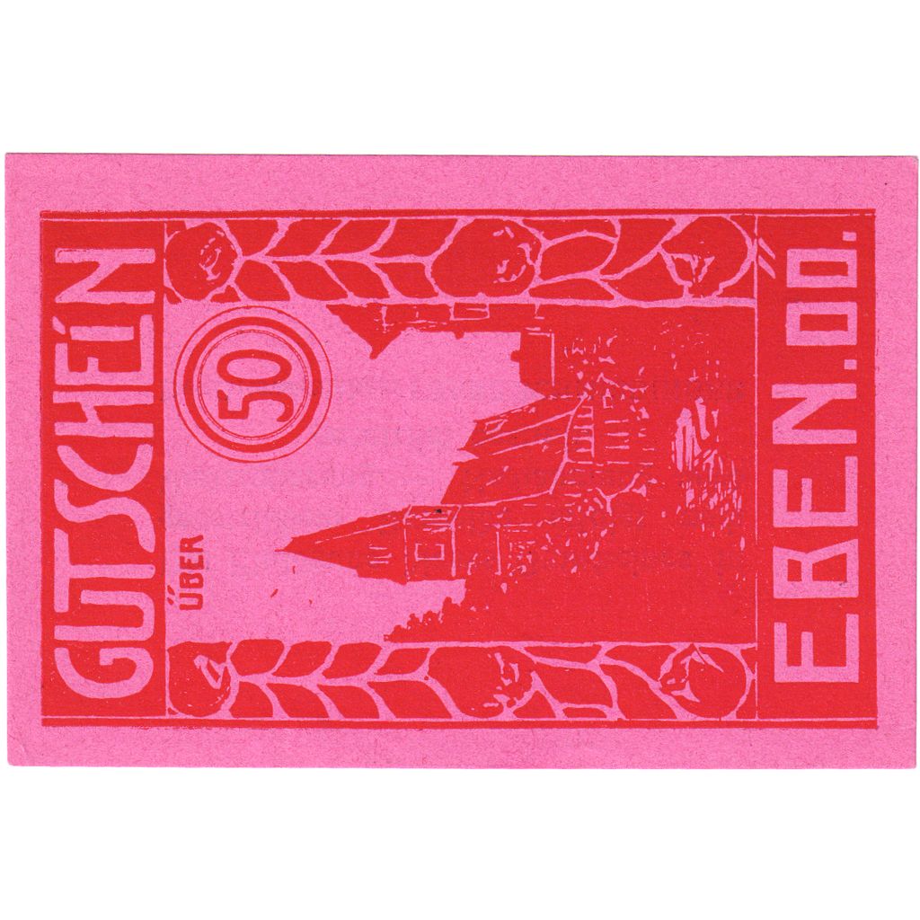 Austria, Eben O.Ö. Ortsgemeinde, 50 Heller, UNC(63)